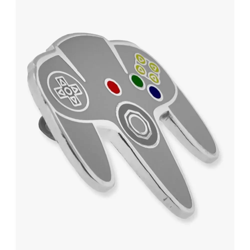 PinMart's Retro Video Gaming Controller Enamel Lapel Pin Set